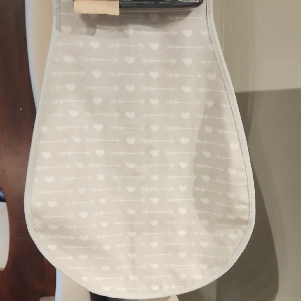 Gray Baby Swaddle with Heart Pattern - Picture 3 of 8
